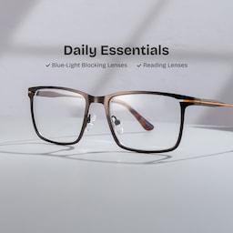 Roxana Rectangle Brown Glasses0