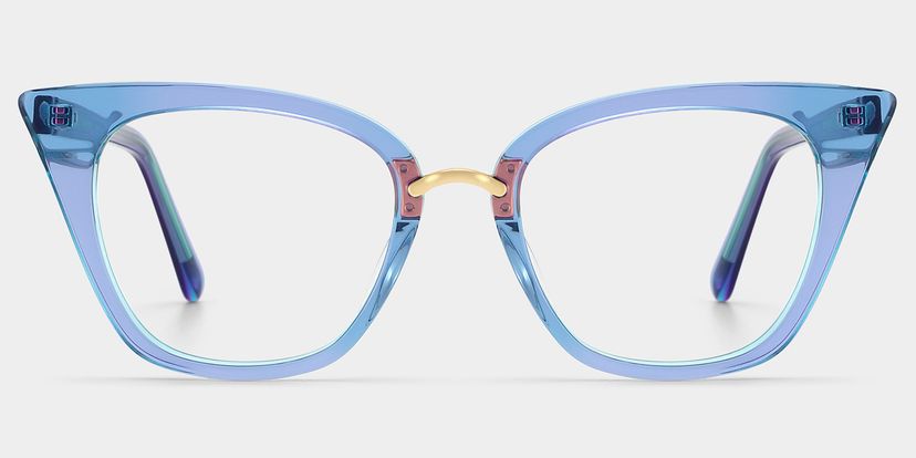 Martha Light-Blue Cat eye Glasses