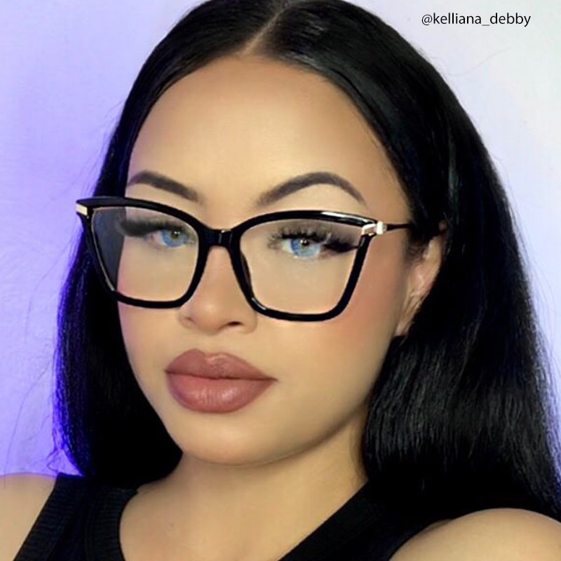 Stephens Cateye Black Glasses7