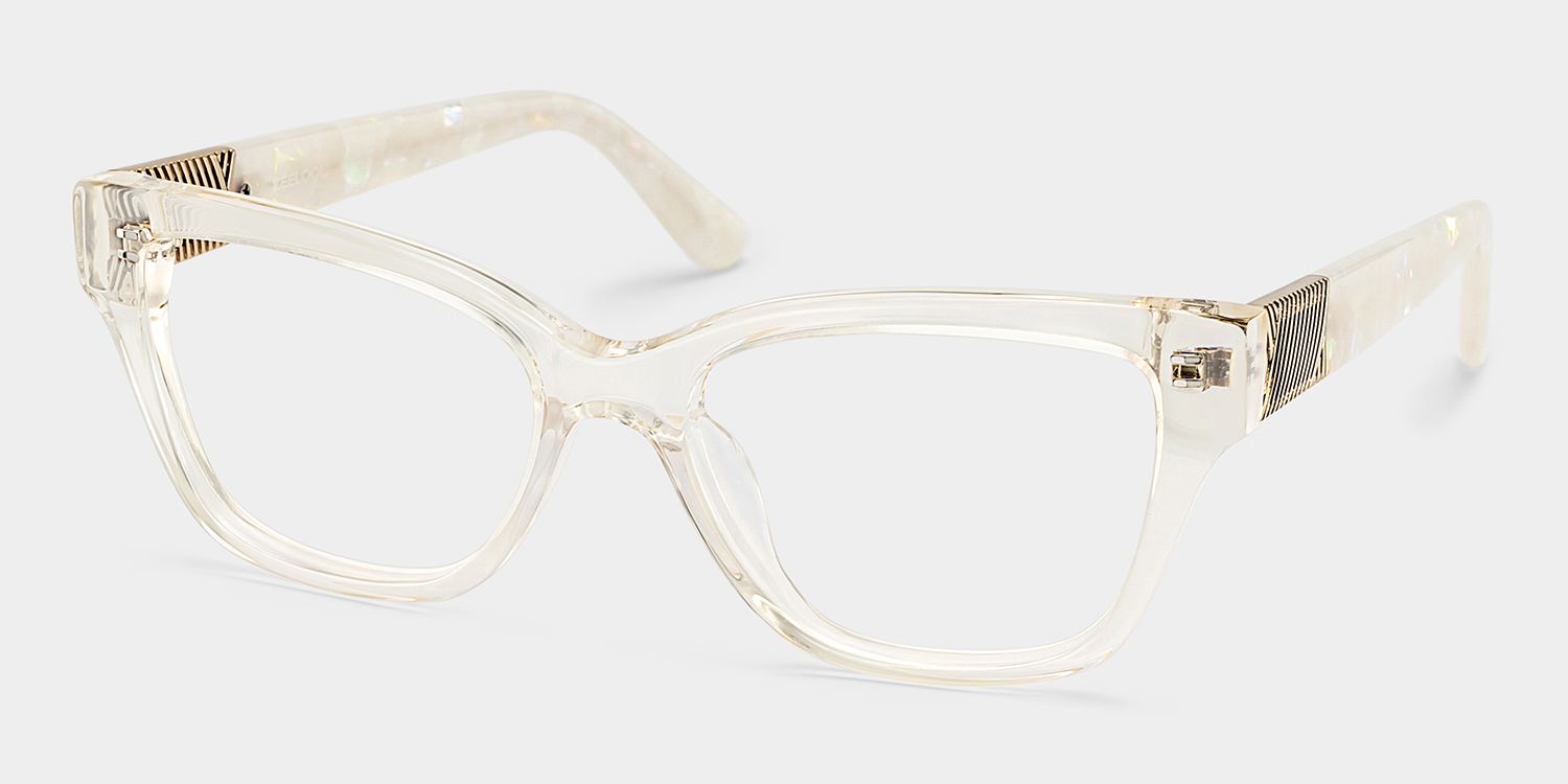 Miranda Cat Eye Clear Yellow Frame Glasses Online | ZEELOOL2