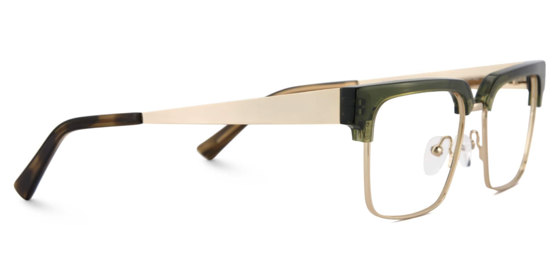 Green Browline Frame Glasses - Gerena on Sale | Zeelool4