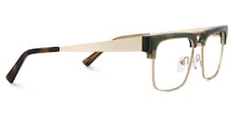 Gerena Browline Green Glasses4