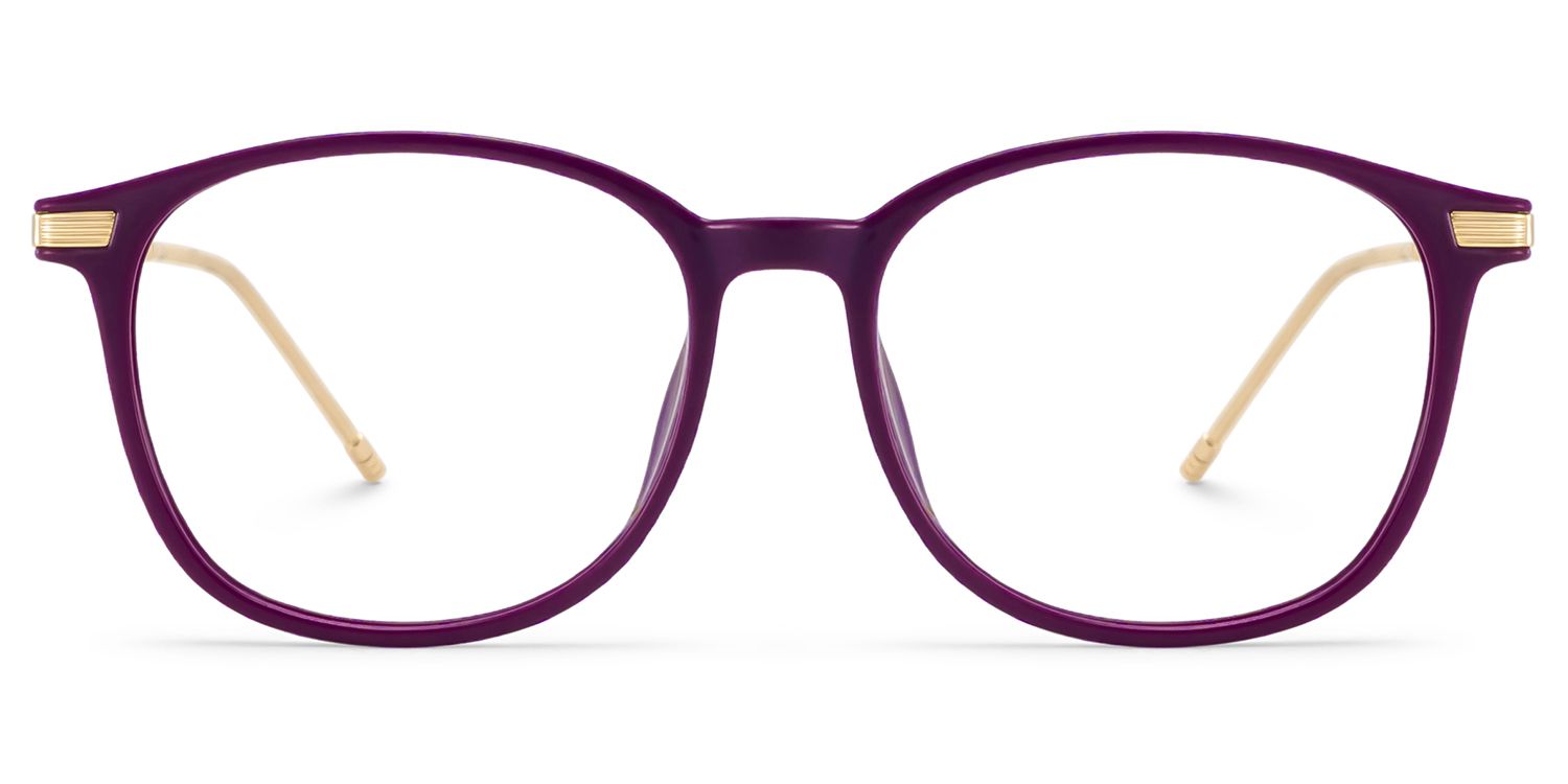 Greene Purple Square Mixed Frame Glasses for Women | ZEELOOL