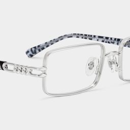 Olivia Silver Rectangle Glasses5