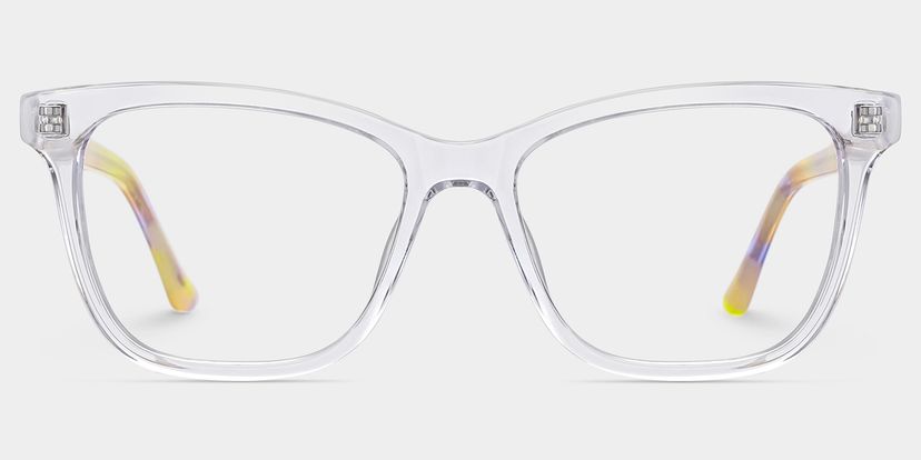 Faith Clear Rectangle Glasses