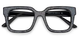 Solmarie Square Black Glasses2