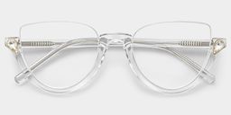 Felicia Cat Eye Clear Glasses1