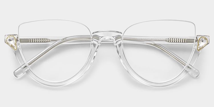 Felicia Cat Eye Clear Glasses