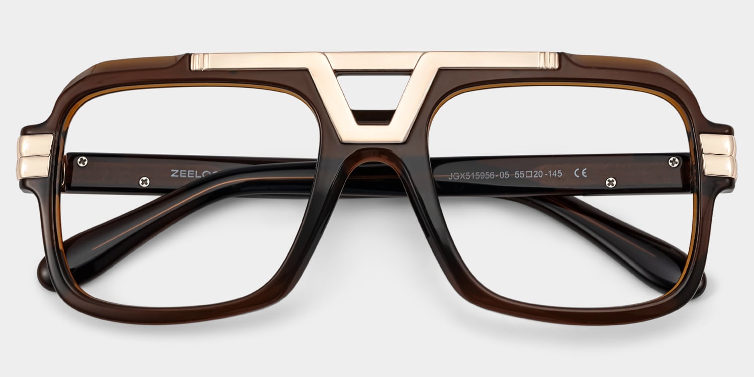 Croswell brown aviator glasses Online | ZEELOOL