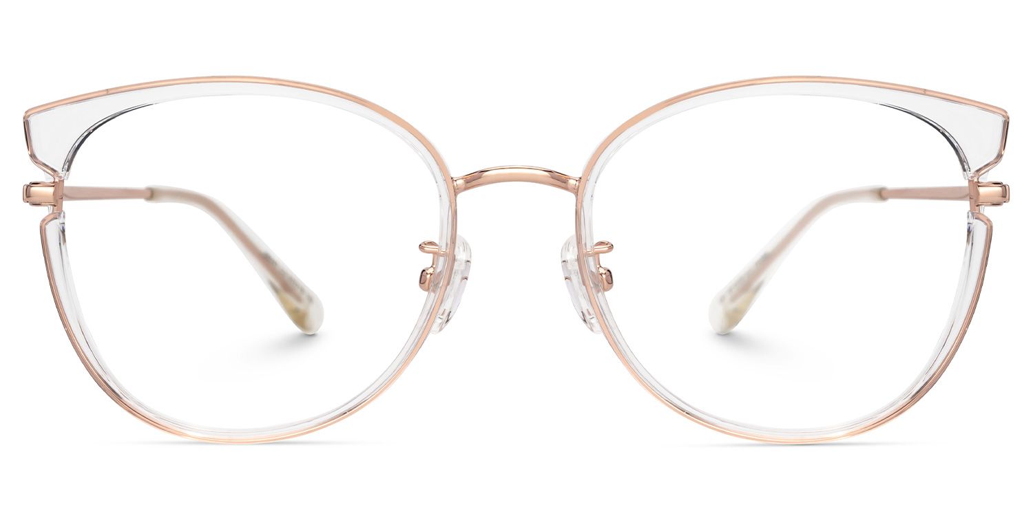 Delca Cateye Clear Frame Glasses | Zeelool0