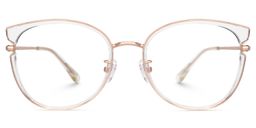 Delca Cateye Clear Glasses0