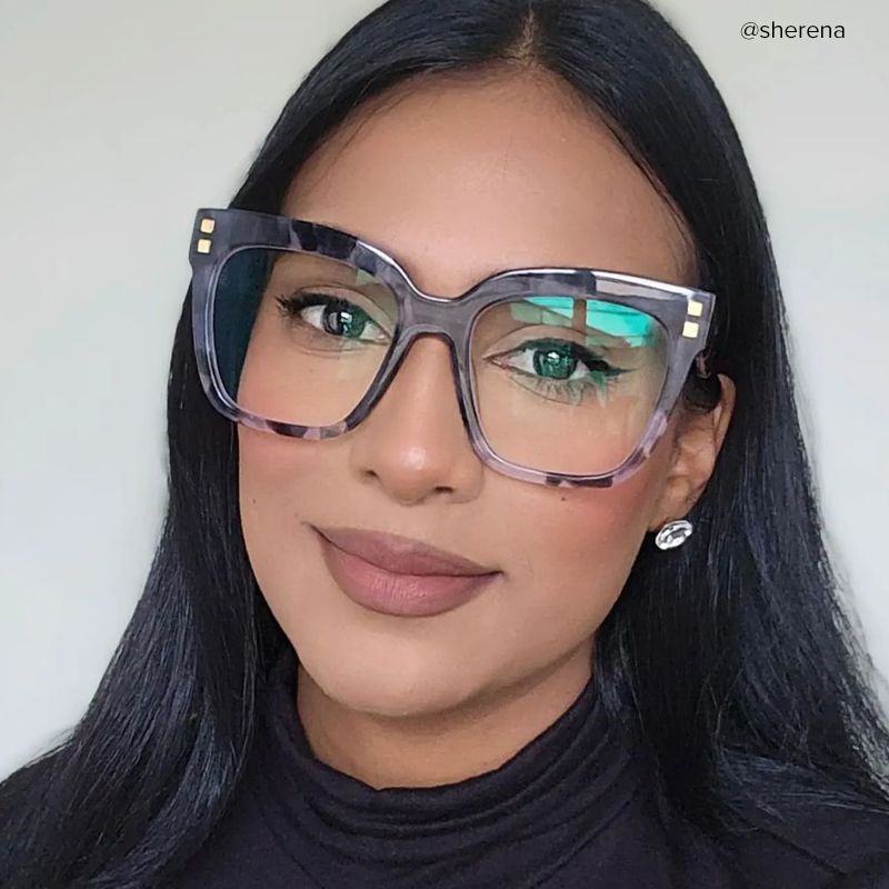 Minguela Square Gray-Tortoise Eyeglasses and Acetate Frames6