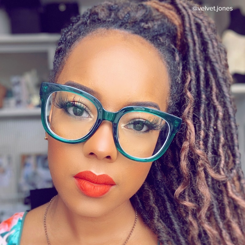 Harrell Square Dark-Green Eyeglasses | Zeelool14