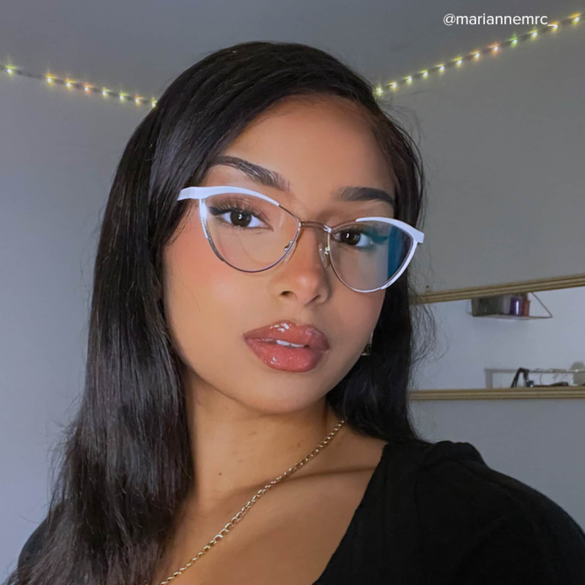 Sydney Cat Eye Gold Eyeglasses and Metal Frames7