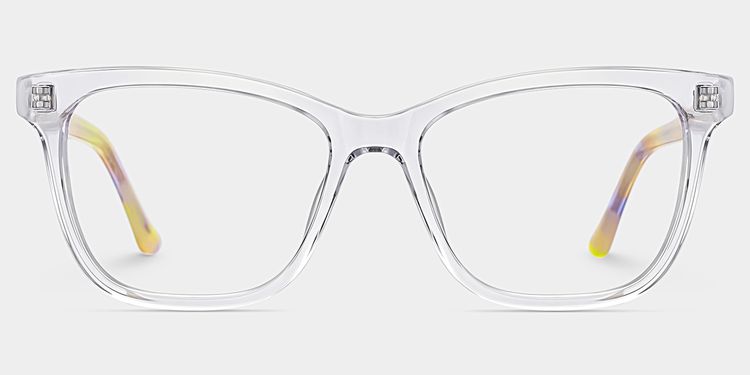 Faith Clear Rectangle Glasses