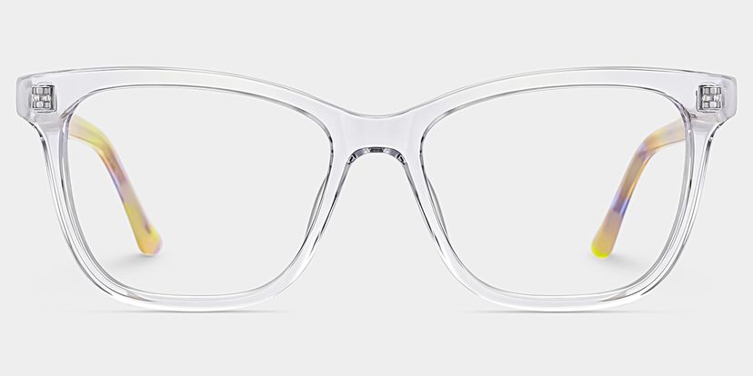 Faith Clear Rectangle Glasses