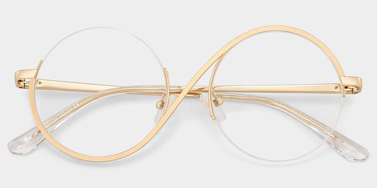 Flozif Round Gold Glasses