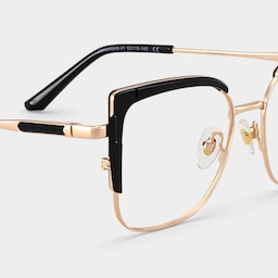 Jesmin Square Black Glasses5