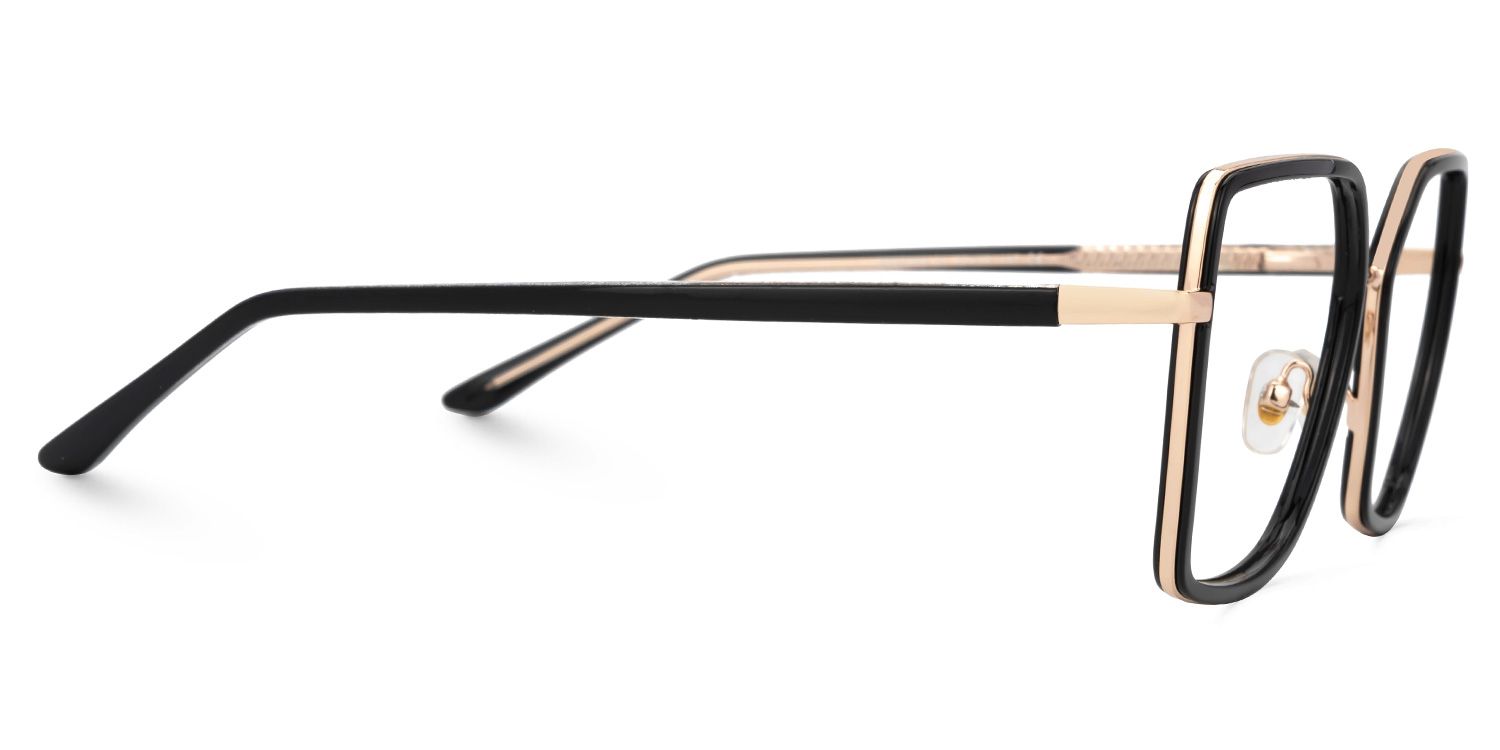 Black Square Frame Glasses - Jill on Sale | ZEELOOL Canada2