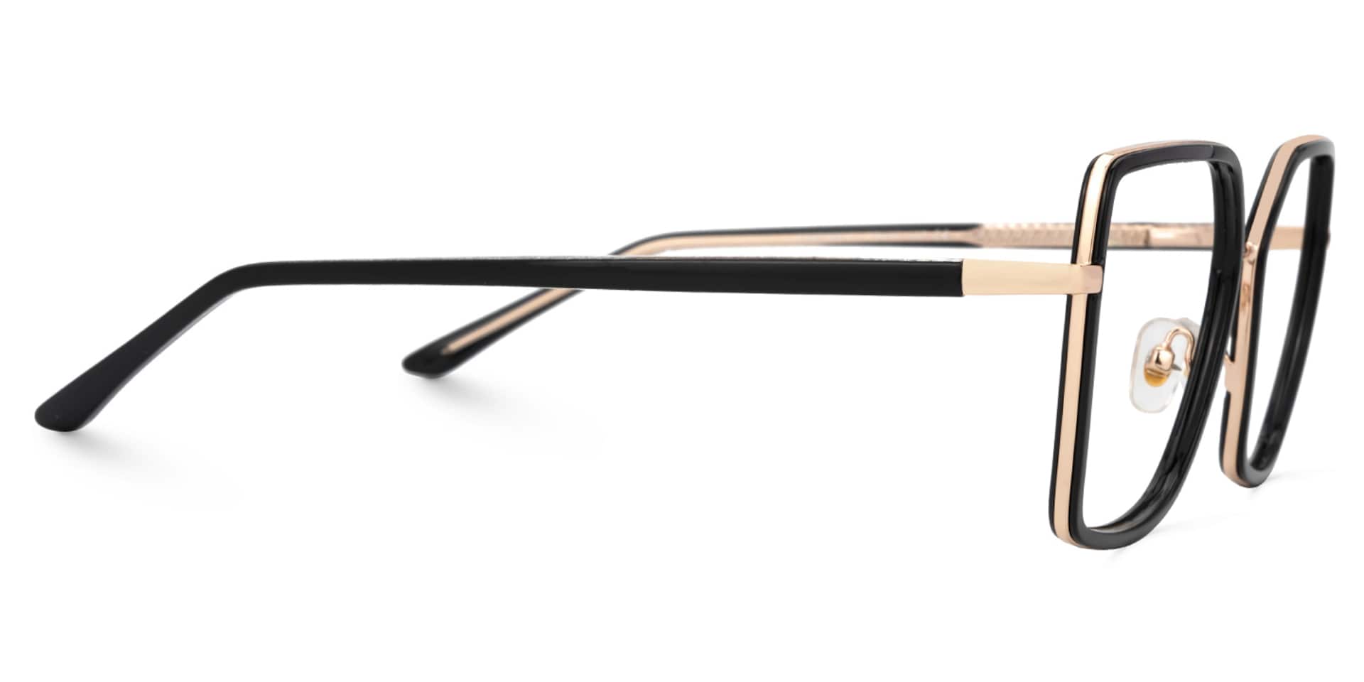 Black Square Frame Glasses - Jill on Sale | ZEELOOL Canada2