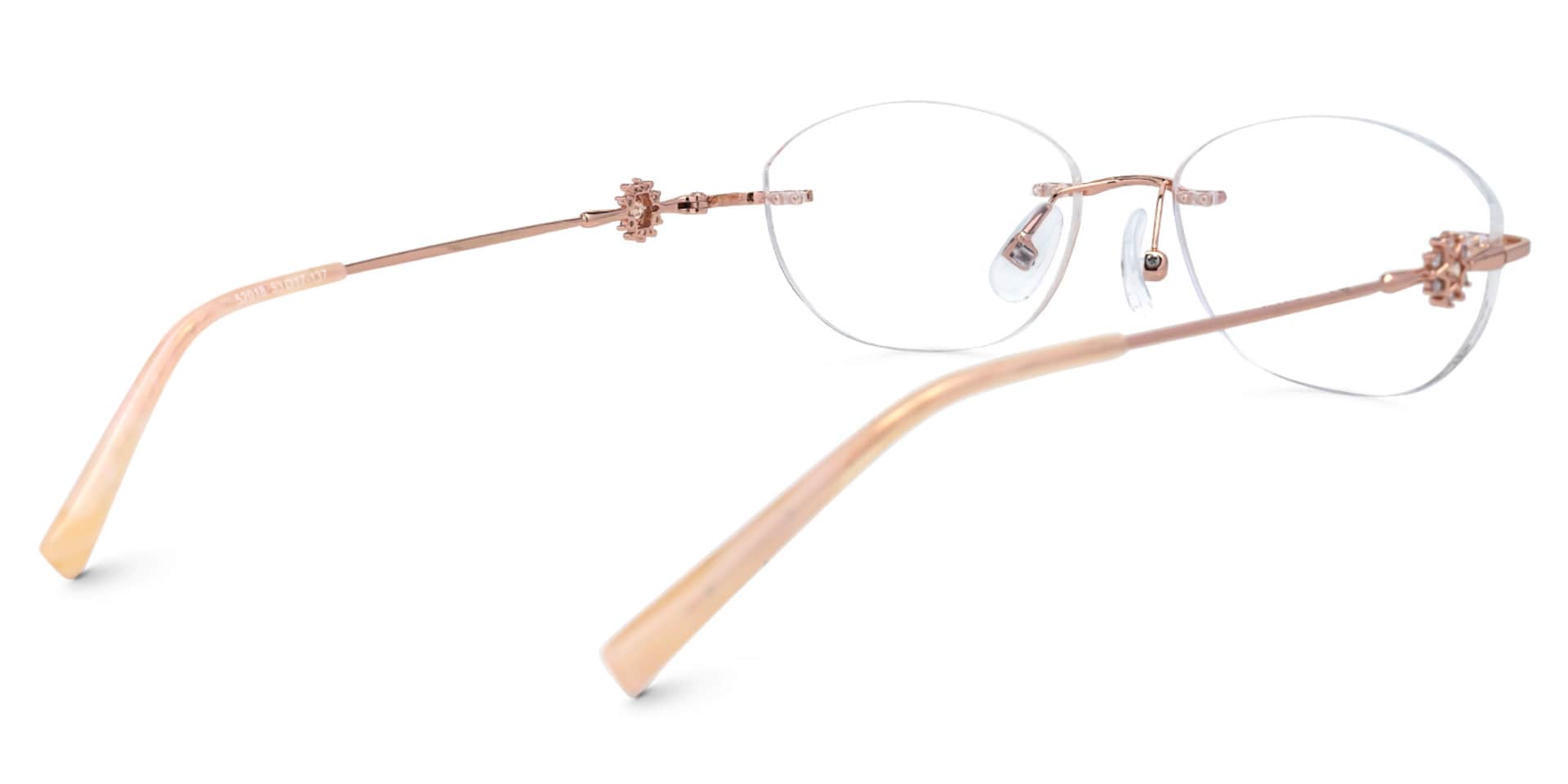 Rimless Keyla Eyeglasses with metal for women -Zeelool Glasses3