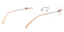 Keyla Oval Rose-Gold Glasses3