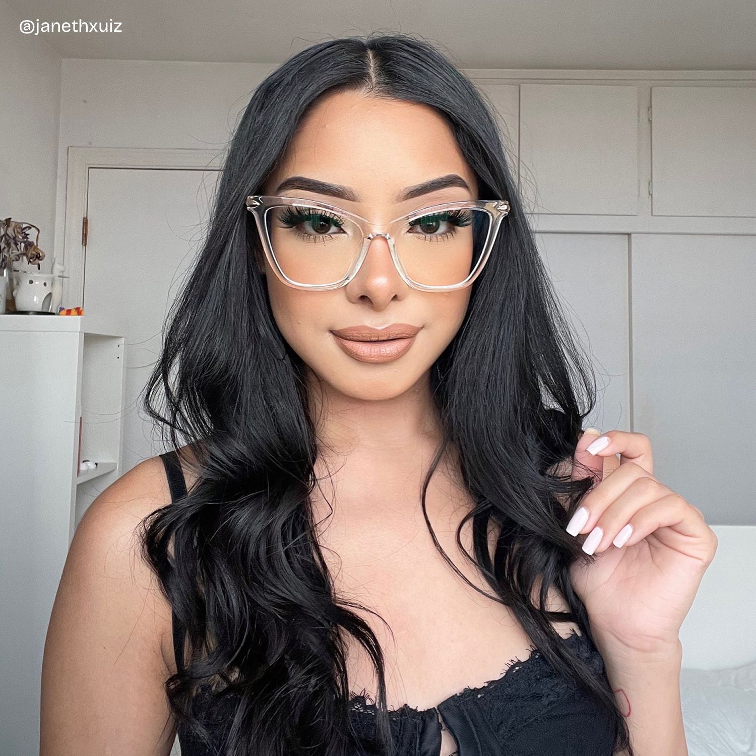 Hilary Butterfly Clear Frame Glasses for Women | ZEELOOL6