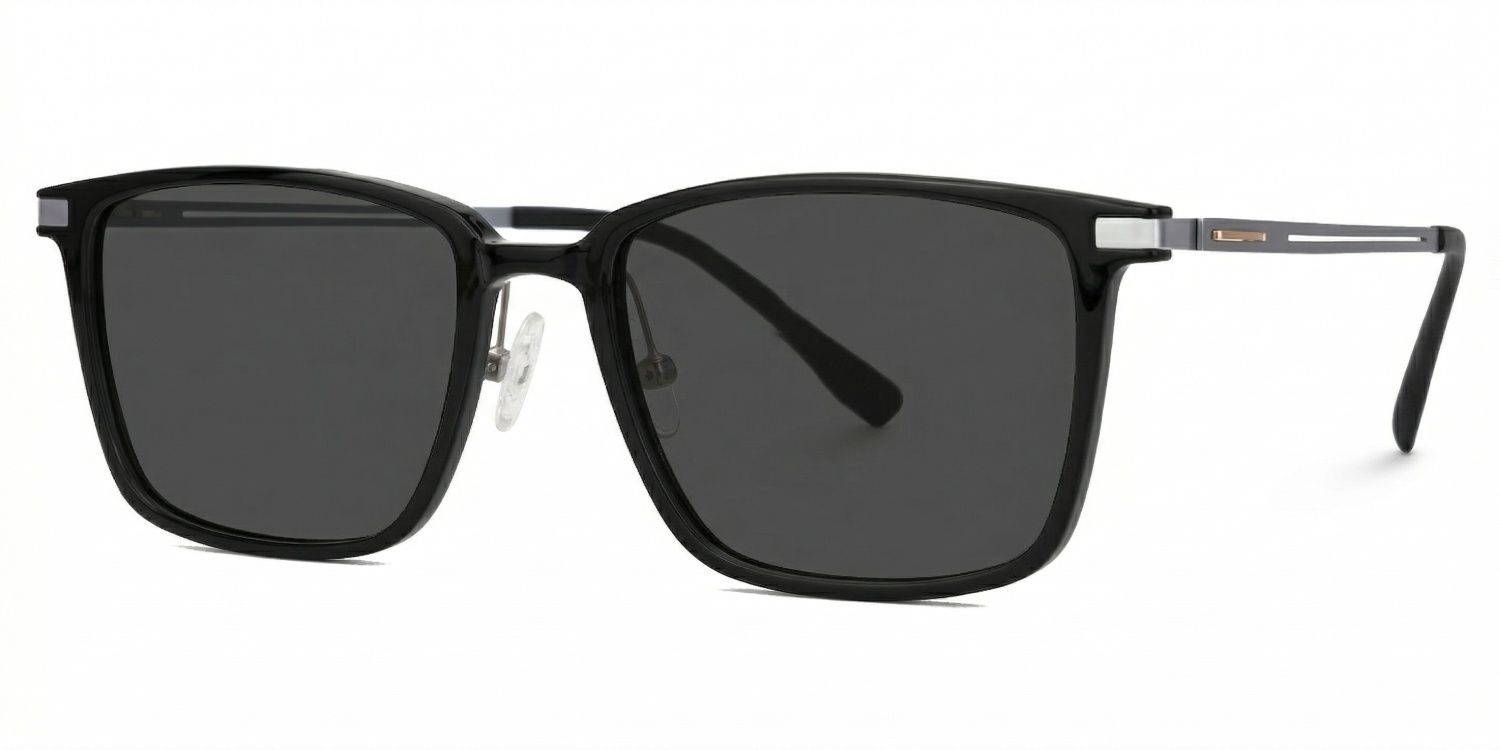 Black Ivonne Rectangle Frame Eyeglasses | Zeelool1