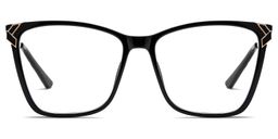 Tricee Square Black Glasses2