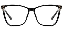 Tricee Square Black Glasses2