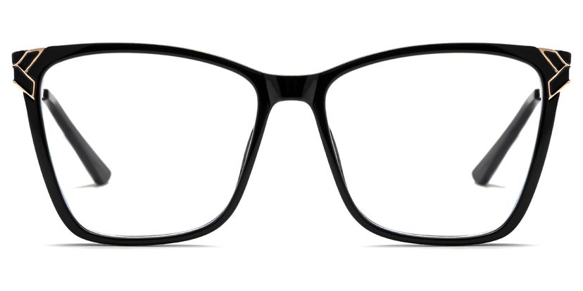 Tricee Black Square Glasses