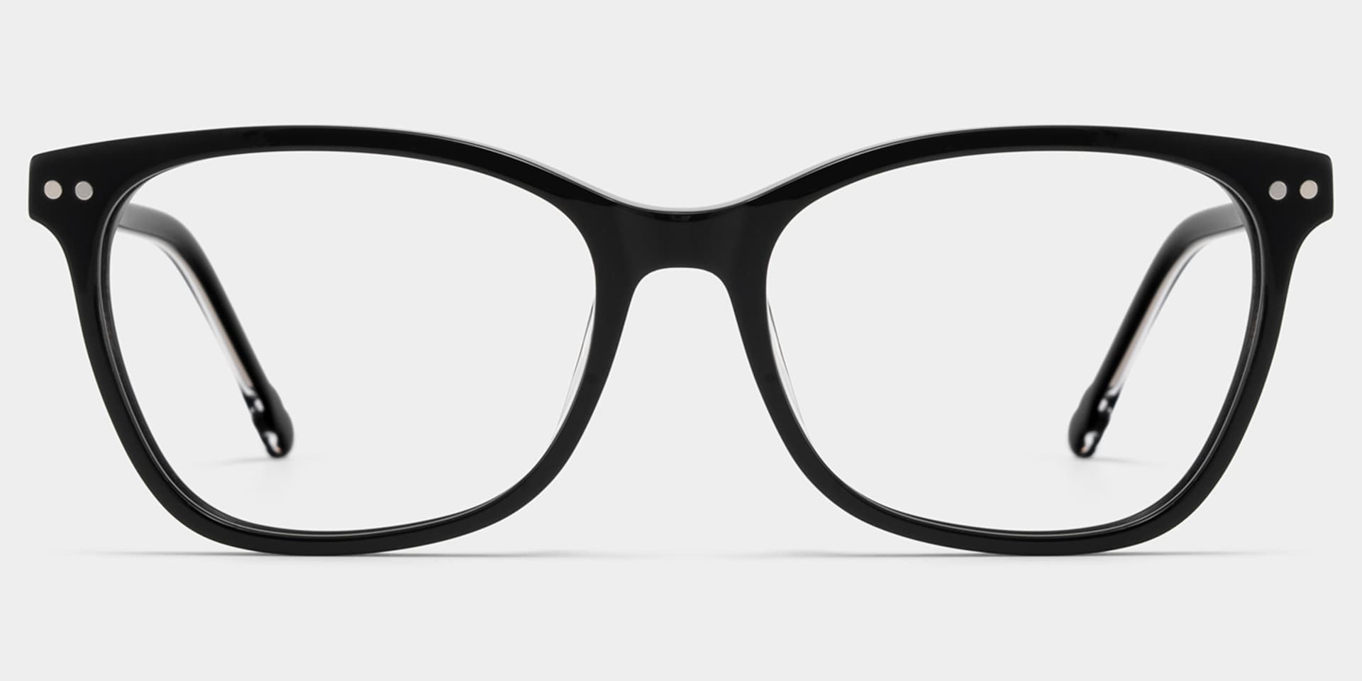 Marigold retro black frame glasses with Rectangle Frame Online | ZEELOOL0