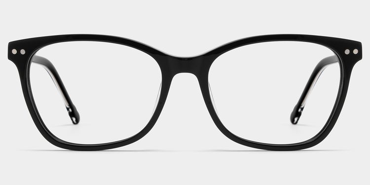 Marigold Rectangle Black Glasses