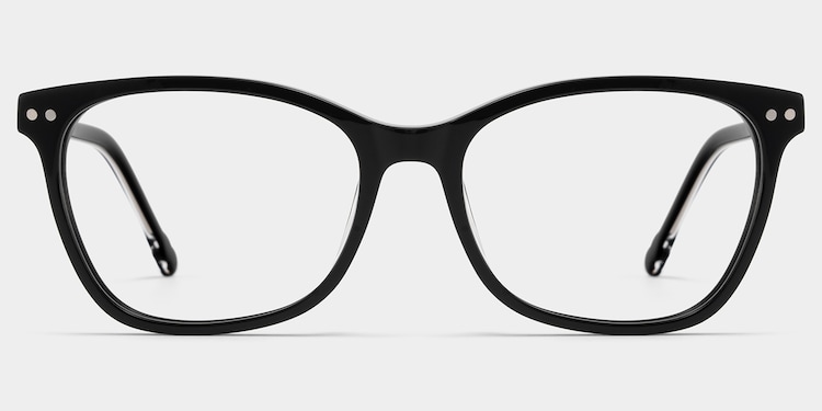 Marigold Rectangle Black Glasses