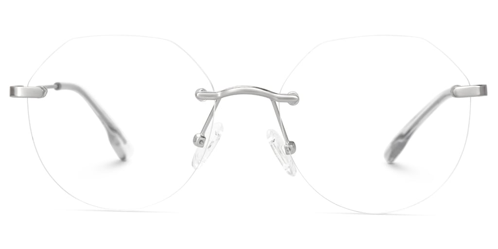 Osorio Geometric Silver Glasses