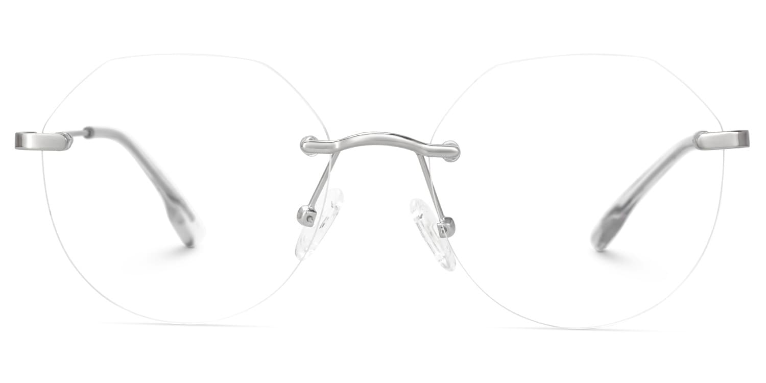 Osorio Geometric Silver Glasses