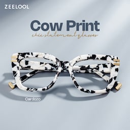 Cardozo Square Cow Print Glasses0