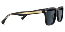 Vickerie Rectangle Black Sunglasses3