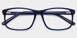 Connie Blue Rectangle Glasses1