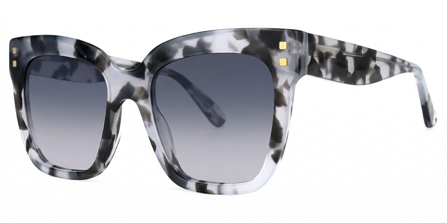 Minguela Square Gray-Tortoise Eyeglasses and Acetate Frames1