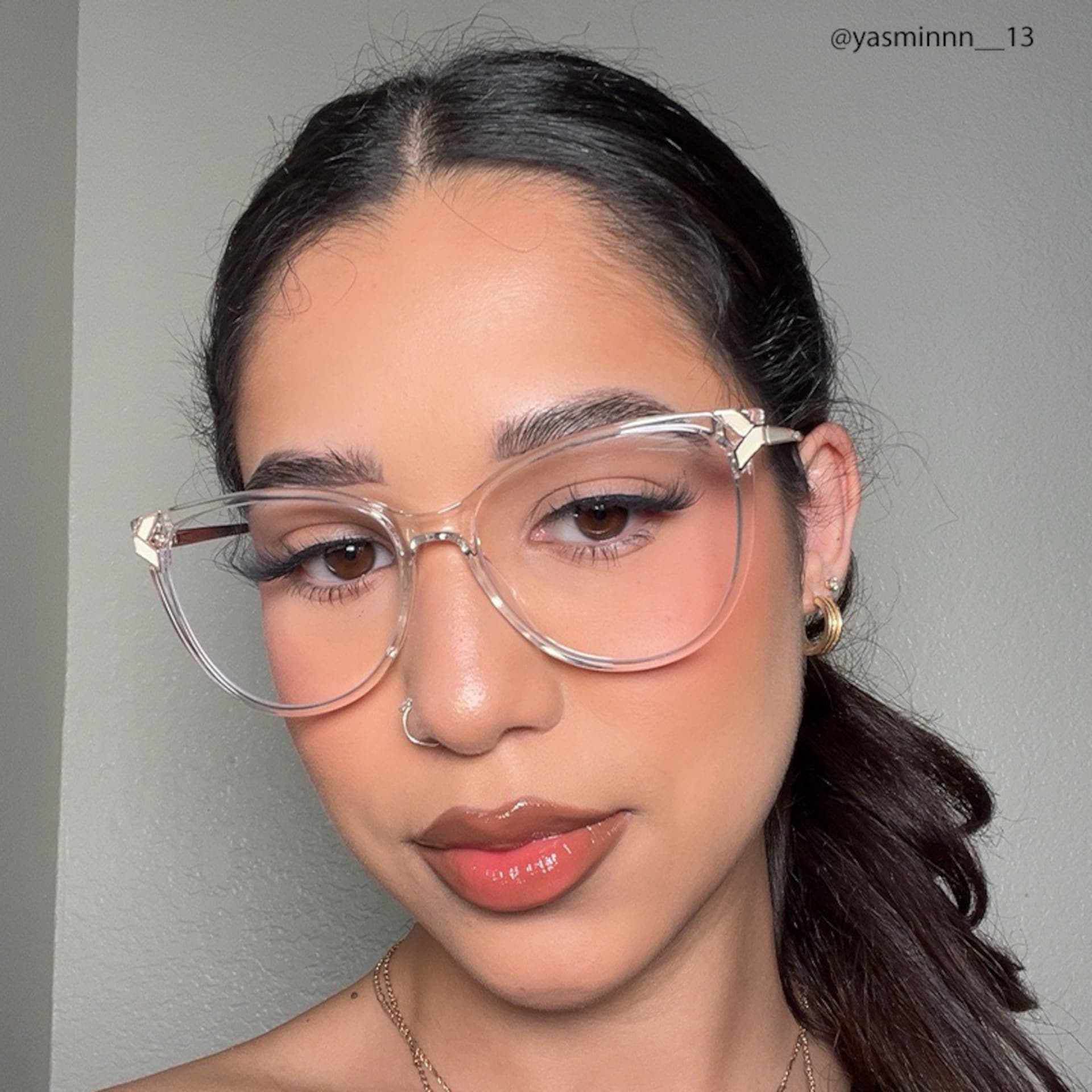 Cat eye Shamim Crystal Glasses deals -Zeelool Glasses4