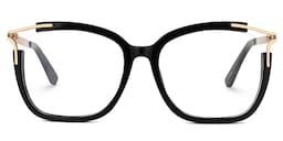 Sidibe Square Black Glasses0