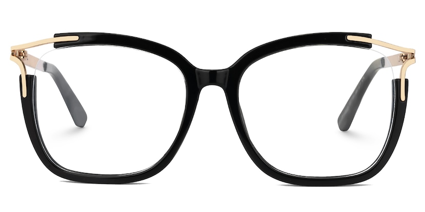 Sidibe Square Black Glasses