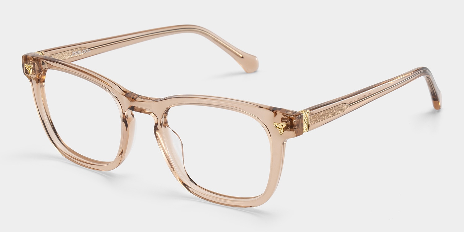 Heather Brown フレーム付き Heather Brown Frame Glasses with Square Frame Online | ZEELOOL