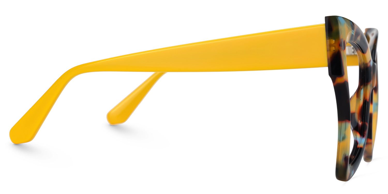 Migial Designer Eyeglasses in Butterfly Tortoise Frame2