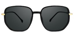 Joana Geometric Black Glasses0