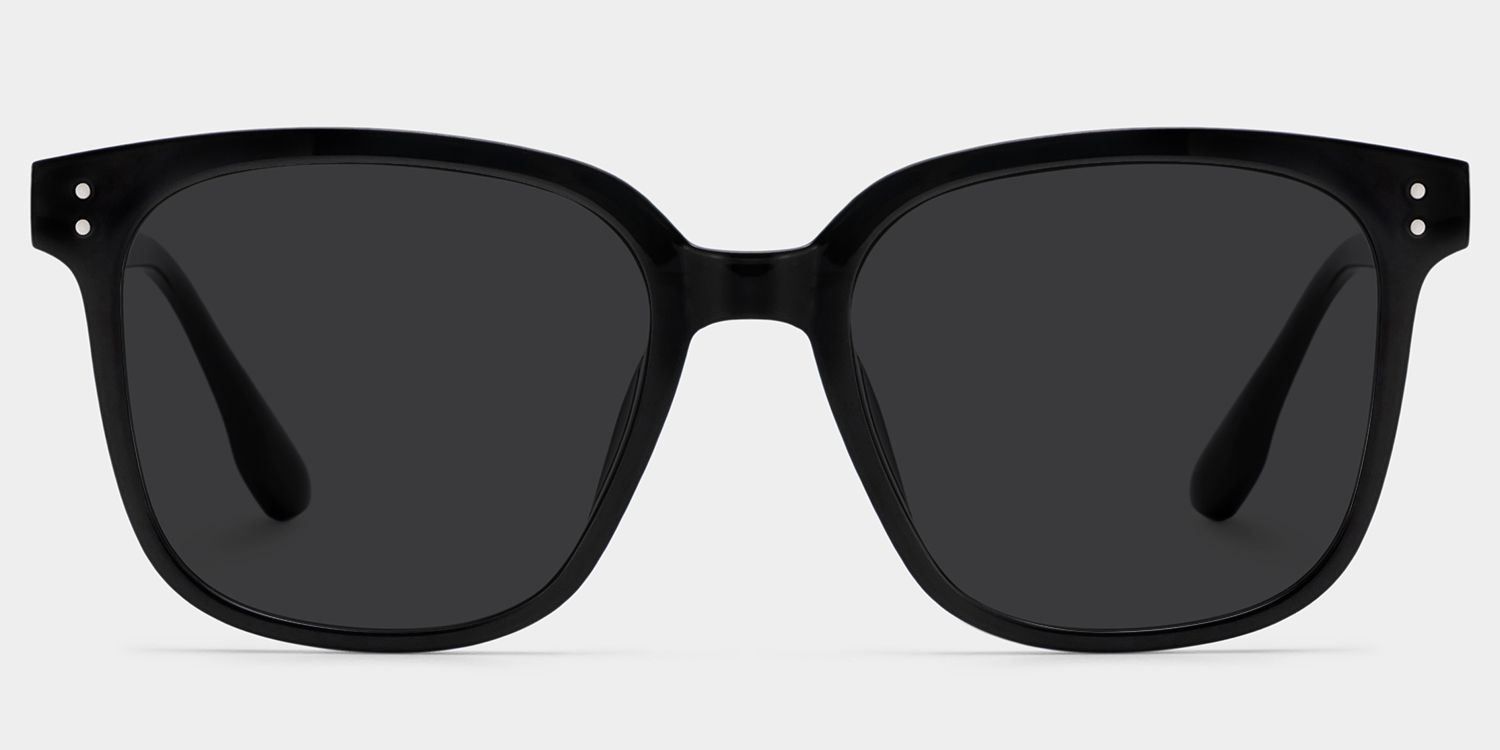 Oglesby Black Square Polarized Sunglasses for Driving | ZEELOOL0