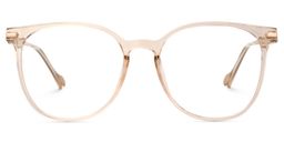 Simoni Round Beige Glasses1