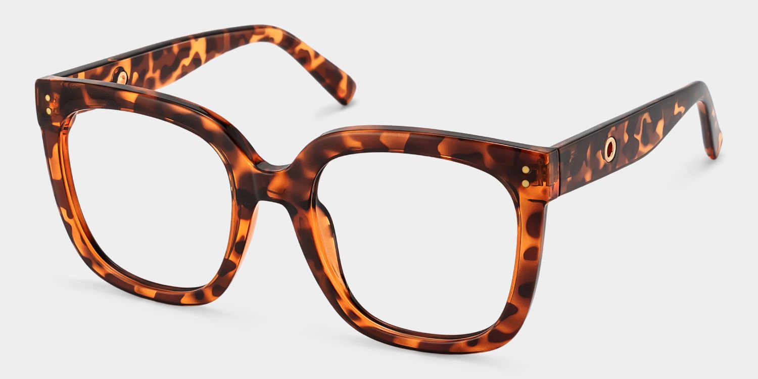 Ebony Tortoise Eyeglasses and Square Glasses Frames | ZEELOOL2