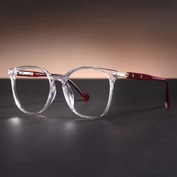 Simoni Round Clear Glasses0